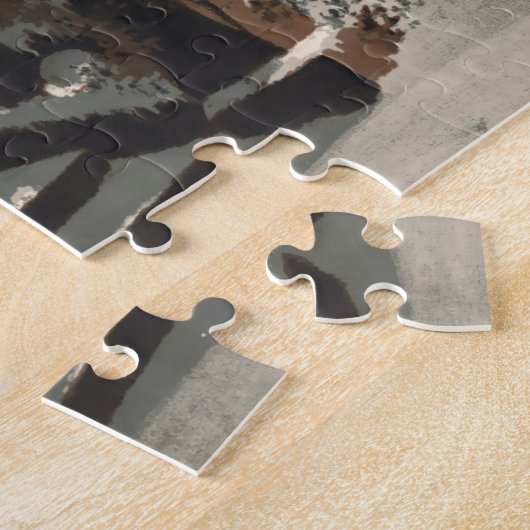 ヴィンテージビクトリアン時代のクリスマスイブ ジグソーパズル (側面)