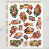 ヴィンテージビクトリアン時代のスクラップブックの手相 (正面/裏面)