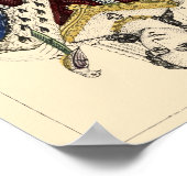 ヴィンテージビクトリアン時代のハート ポスター (角)