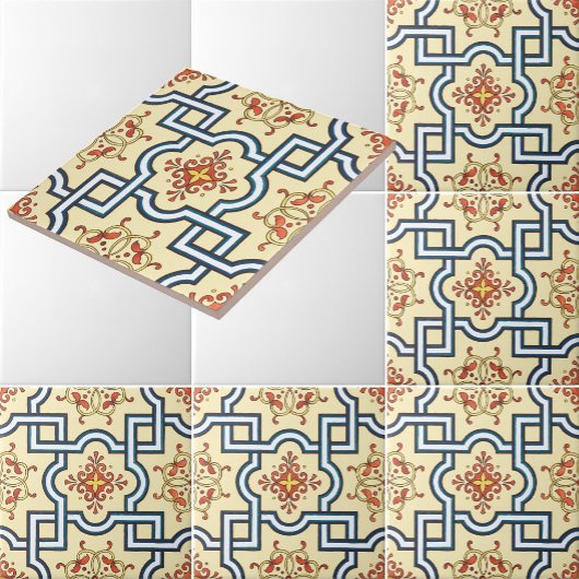 ヴィンテージビクトリアン時代のパターン タイル