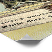 ヴィンテージビクトリアン時代の子猫せっけん ポスター (角)