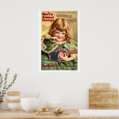 ヴィンテージビクトリアン時代の歯磨き ポスター (キッチン)