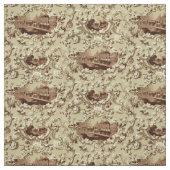 ヴィンテージビクトリアン時代の蒸気機関車 ファブリック (見本)