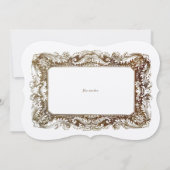 ヴィンテージビクトリアン時代サンキューカードテンプレート 招待状 (裏面)