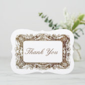 ヴィンテージビクトリアン時代サンキューカードテンプレート 招待状 (スタンド正面)