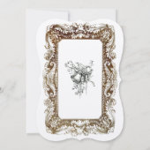 ヴィンテージビクトリアン時代結婚式招待状テンプレート 招待状 (裏面)