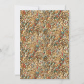 ヴィンテージビクトリアン時代1881年サンタクロース著T.ナスト シーズンカード (裏面)