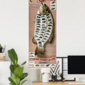 ヴィンテージビクトリアン時代50魚 ポスター (ホームオフィス)