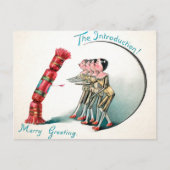 ヴィンテージビクトリアン木人形の紹介 ポストカード (正面)