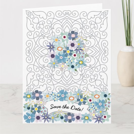 ヴィンテージビクトリアン枠（花あり） カード (正面)