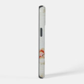 ヴィンテージビクトリアン柄の壁紙 iPhone 15ケース (右側面)