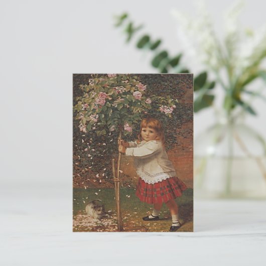 ヴィンテージビクトリアン植樹バラ葉書 ポストカード (スタンド正面)