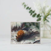 ヴィンテージビクトリアン死んだクリスマス ポストカード (スタンド正面)