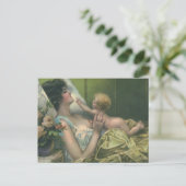 ヴィンテージビクトリアン母の日、ベビー母 ポストカード (スタンド正面)