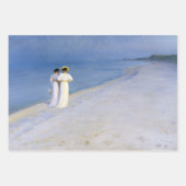 ヴィンテージビクトリアン海女性男馬デコパージュ ラッピングペーパーシート (正面2)