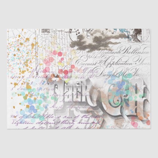 ヴィンテージビクトリアン照合 薄葉紙 (正面)