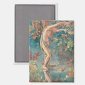 ヴィンテージビクトリアン秋の散乱離れ マグネット (正面/裏面)