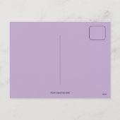 ヴィンテージビクトリアン紫エンジェル復活祭の挨拶 シーズンポストカード (裏面)