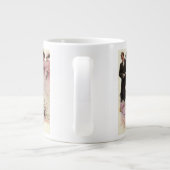 ヴィンテージビクトリアン結婚の新郎新婦 ジャンボコーヒーマグカップ (裏面)