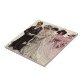 ヴィンテージビクトリアン結婚の新郎新婦 タイル (側面)