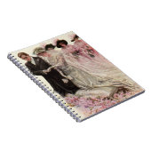 ヴィンテージビクトリアン結婚の新郎新婦 ノートブック (右側)