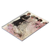 ヴィンテージビクトリアン結婚の新郎新婦 ノートブック (左側)