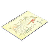 ヴィンテージビクトリアン結婚の新郎新婦 ノートブック (左側)