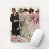 ヴィンテージビクトリアン結婚の新郎新婦 マウスパッド (マウス)