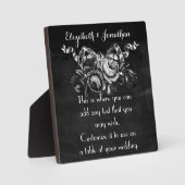 ヴィンテージビクトリアン結婚バラ フォトプラーク (正面)