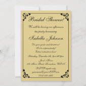 ヴィンテージビクトリアン結婚ブライダルシャワーパーティー 招待状 (裏面)