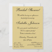 ヴィンテージビクトリアン結婚ブライダルシャワーパーティー 招待状 (裏面)