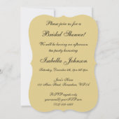 ヴィンテージビクトリアン結婚ブライダルシャワーパーティー 招待状 (裏面)