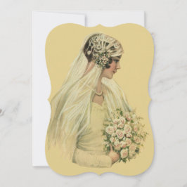 ヴィンテージビクトリアン結婚ブライダルシャワーパーティー 招待状