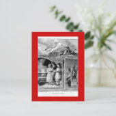 ヴィンテージビクトリアン聖書的シーン シーズンポストカード (スタンド正面)