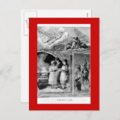 ヴィンテージビクトリアン聖書的シーン シーズンポストカード (正面/裏面)