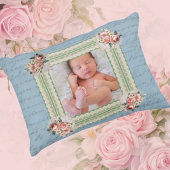 ヴィンテージビクトリアン色あせたダマスクの写真 アクセントクッション