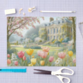 ヴィンテージビクトリアン花園 薄葉紙 (クラフト)