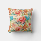 ヴィンテージビクトリアン花柄 クッション (正面)