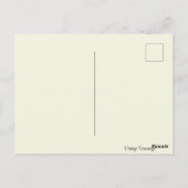 ヴィンテージビクトリアン若い女の子の魔女カボチャ ポストカード (裏面)