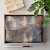 ヴィンテージビクトリアン茶パーティー猫の分離 薄葉紙 (ギフト)