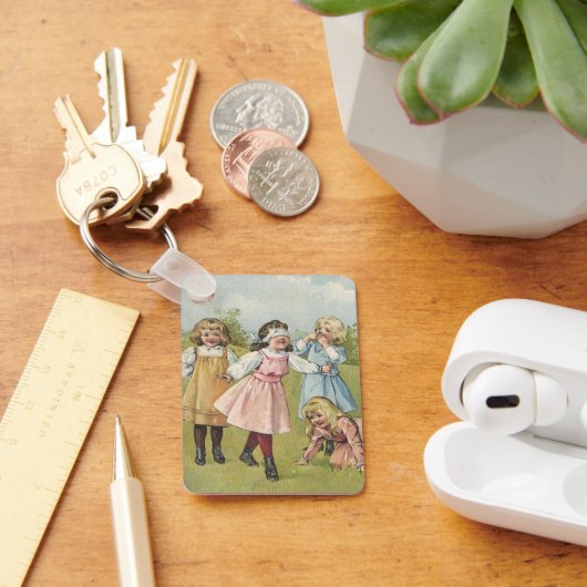 ヴィンテージビクトリアン遊ブラインドマンズブラフ キーホルダー (デスク)