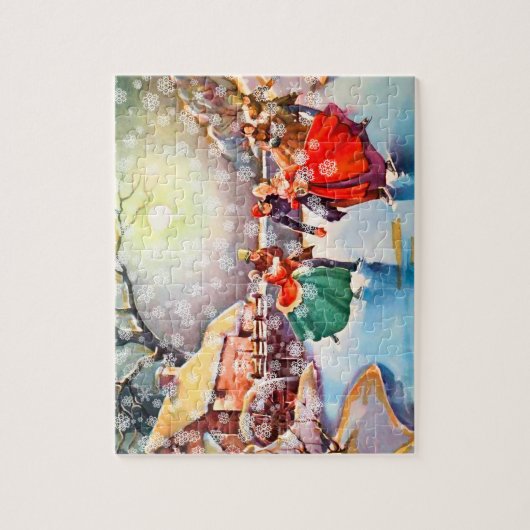 ヴィンテージビクトリアン選手 ジグソーパズル (縦)