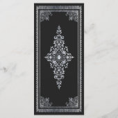 ヴィンテージビクトリアン銀結婚銀 メニュー (裏面)