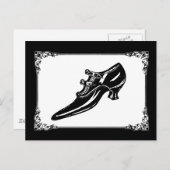 ヴィンテージビクトリアン靴 ポストカード (正面/裏面)