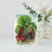 ヴィンテージビクトリアン飲みバグのはがき ポストカード (スタンド正面)