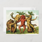 ヴィンテージビクトリアン飲人参 ポストカード (正面/裏面)