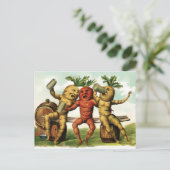 ヴィンテージビクトリアン飲人参 ポストカード (スタンド正面)