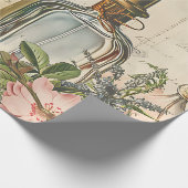 ヴィンテージビクトリアン香水デクページティッシュペーパー ラッピングペーパー (角)