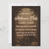 ヴィンテージビクトリアン魔法ハローウィンパーティ 招待状 (裏面)