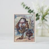 ヴィンテージビクトリアン魚 ポストカード (スタンド正面)